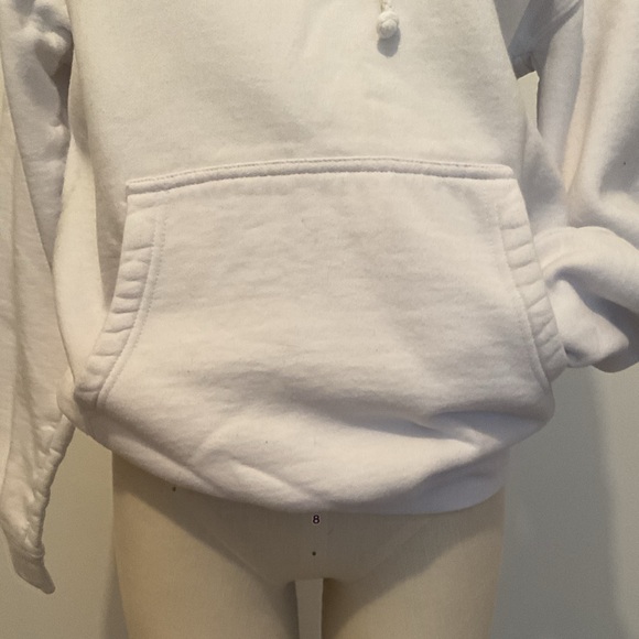 Santa Cruz Skateboards White Hooded Sweatshirt with Logo and Stripes. - Picture 3 of 9